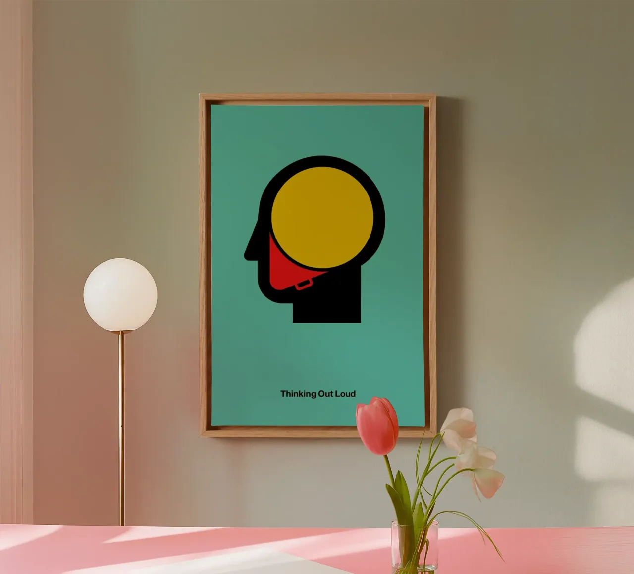 Thinking Out Loud canvas van Viktor Hertz