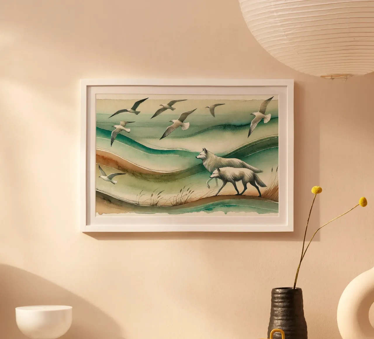 Serenity in the Wilderness in Art Deco hahnemühle by Chromatic Fusion Studio