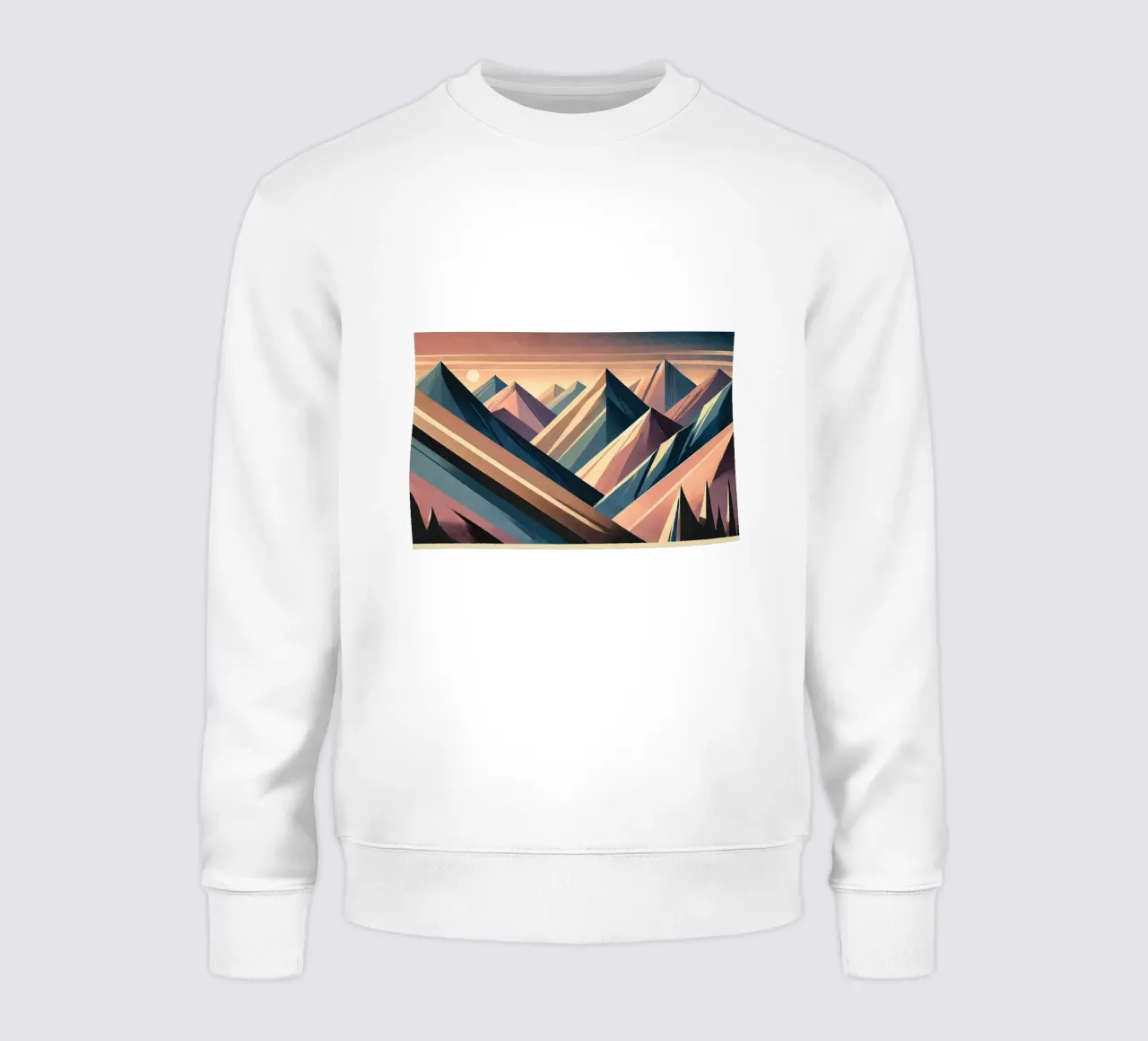 Serenity Mountain Vista in Art Deco felpa da Chromatic Fusion Studio
