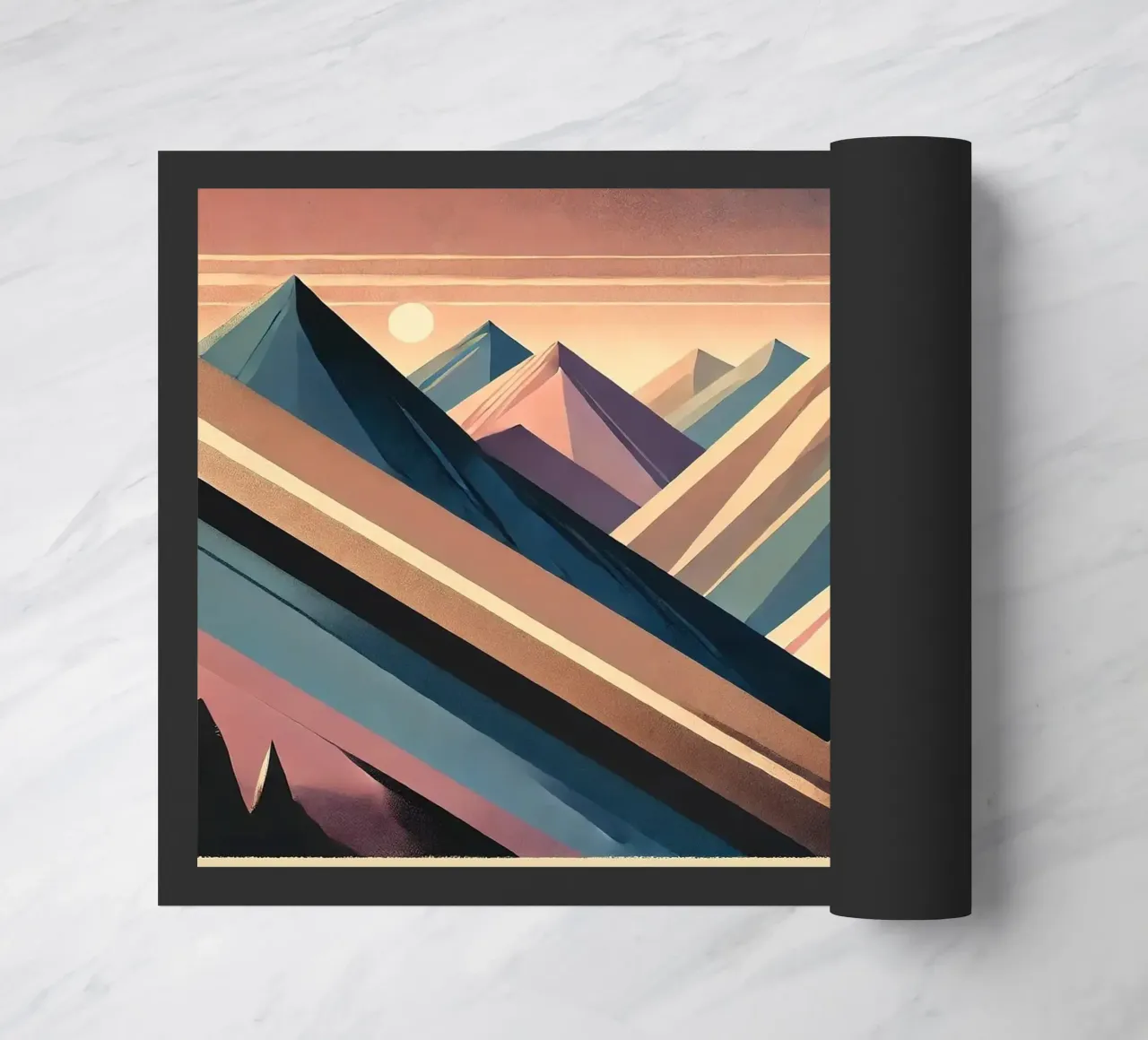 Serenity Mountain Vista in Art Deco zerbino da Chromatic Fusion Studio
