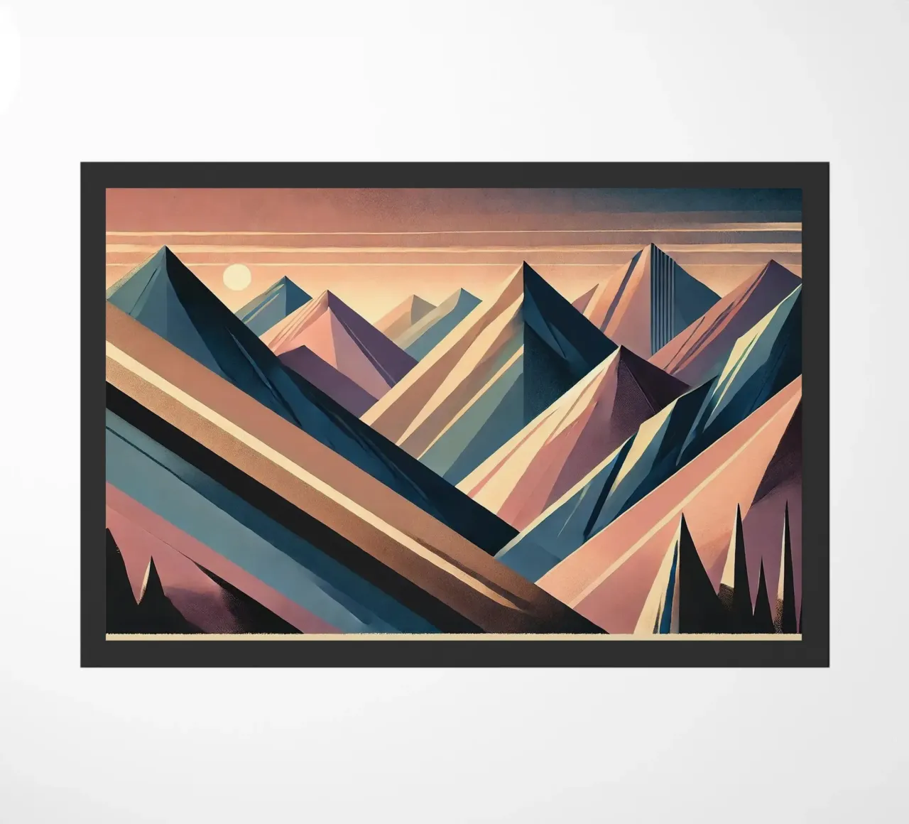 Serenity Mountain Vista in Art Deco zerbino da Chromatic Fusion Studio