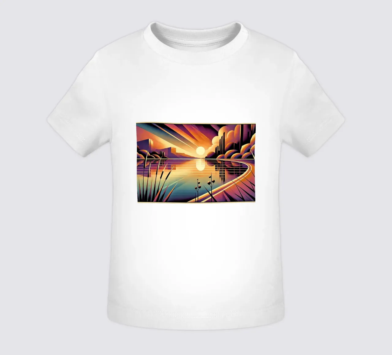 Skyline Radiance in Art Deco maglietta neonato da Chromatic Fusion Studio