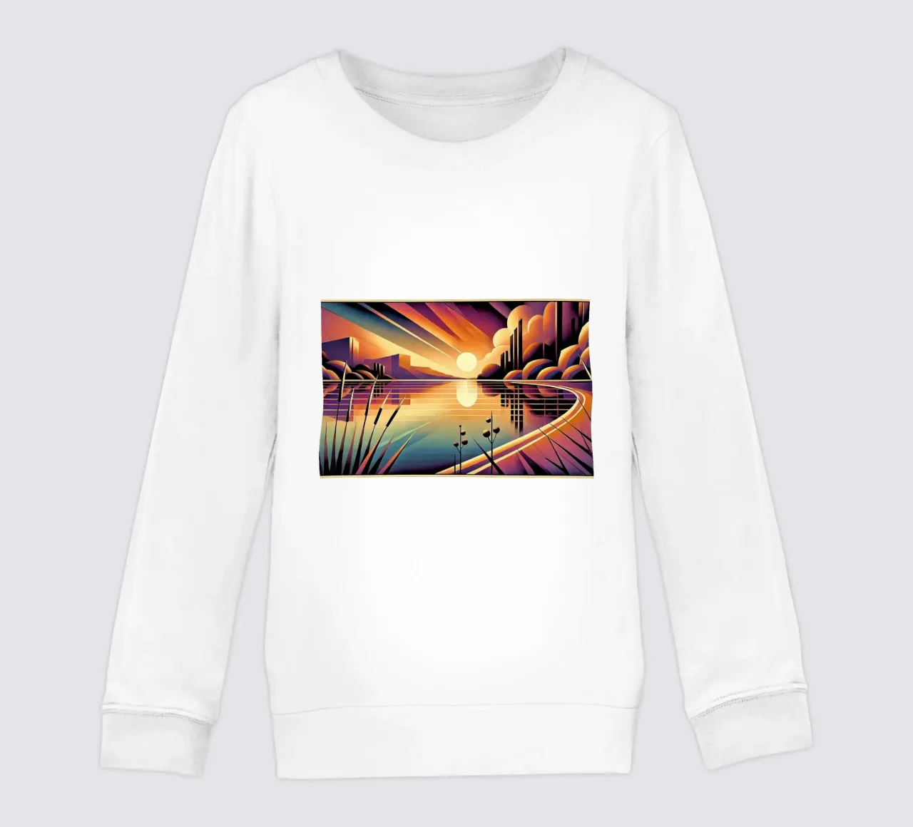 Skyline Radiance in Art Deco felpa bambino da Chromatic Fusion Studio