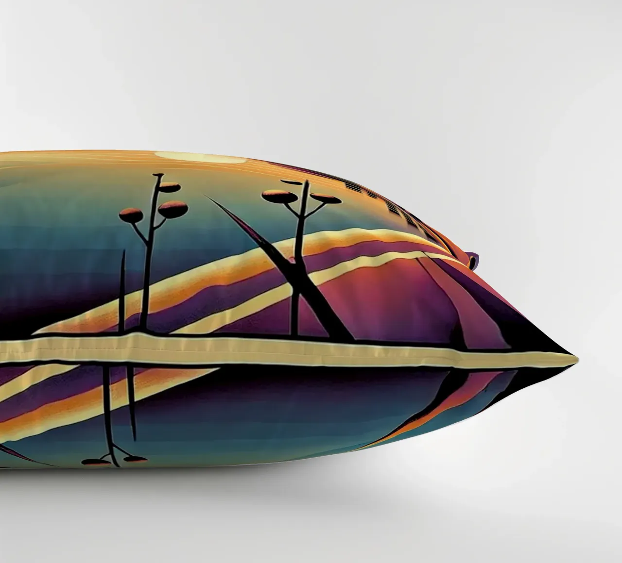 Skyline Radiance in Art Deco cuscino da Chromatic Fusion Studio