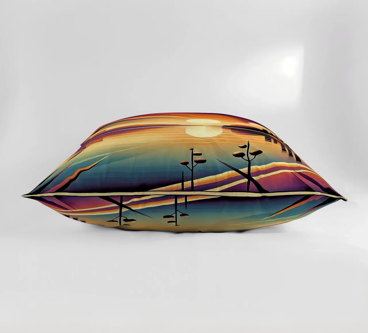 Skyline Radiance in Art Deco cuscino da Chromatic Fusion Studio