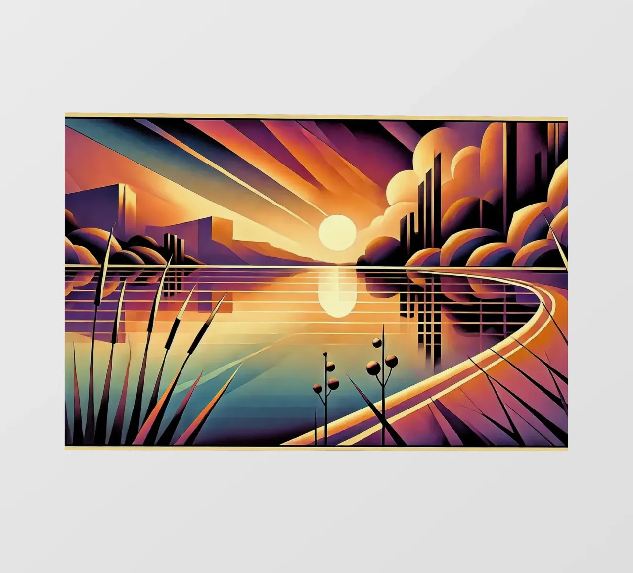 Skyline Radiance in Art Deco pellicola backlit da Chromatic Fusion Studio