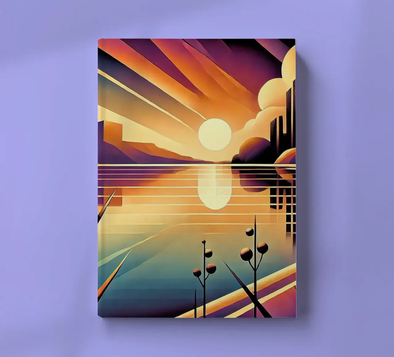 Skyline Radiance in Art Deco notebook by Chromatic Fusion Studio
