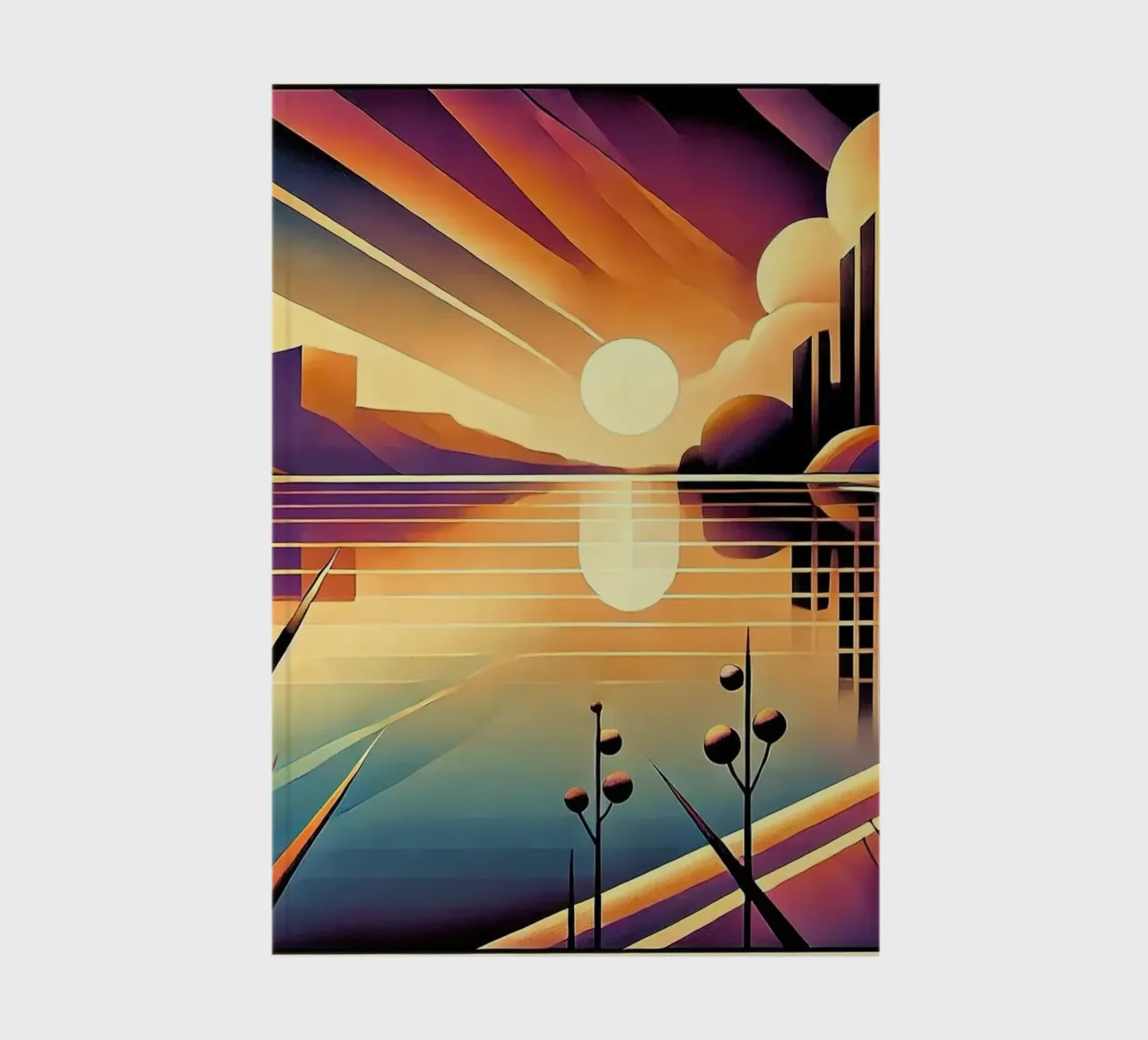 Skyline Radiance in Art Deco notebook by Chromatic Fusion Studio