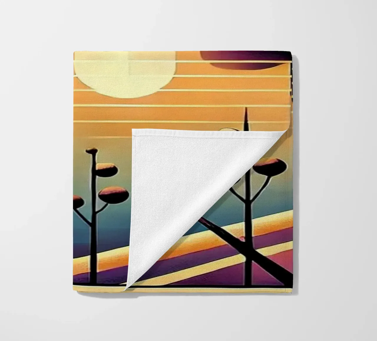 Skyline Radiance in Art Deco telo mare da Chromatic Fusion Studio
