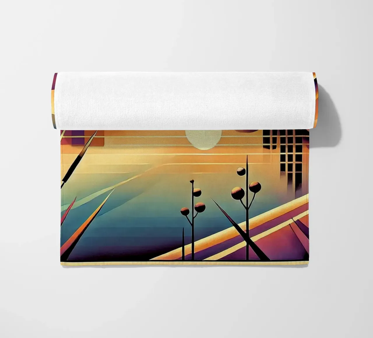 Skyline Radiance in Art Deco telo mare da Chromatic Fusion Studio