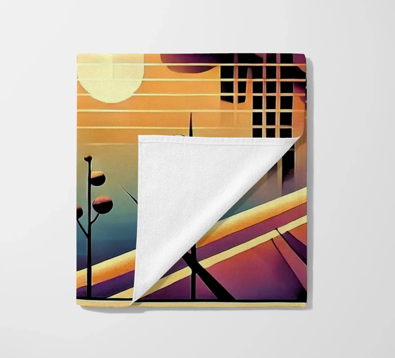 Skyline Radiance in Art Deco telo mare da Chromatic Fusion Studio