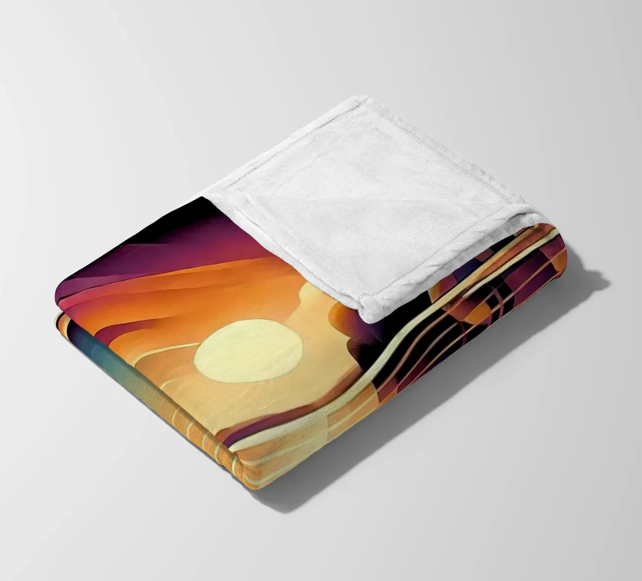 Skyline Radiance in Art Deco coperta in pile da Chromatic Fusion Studio