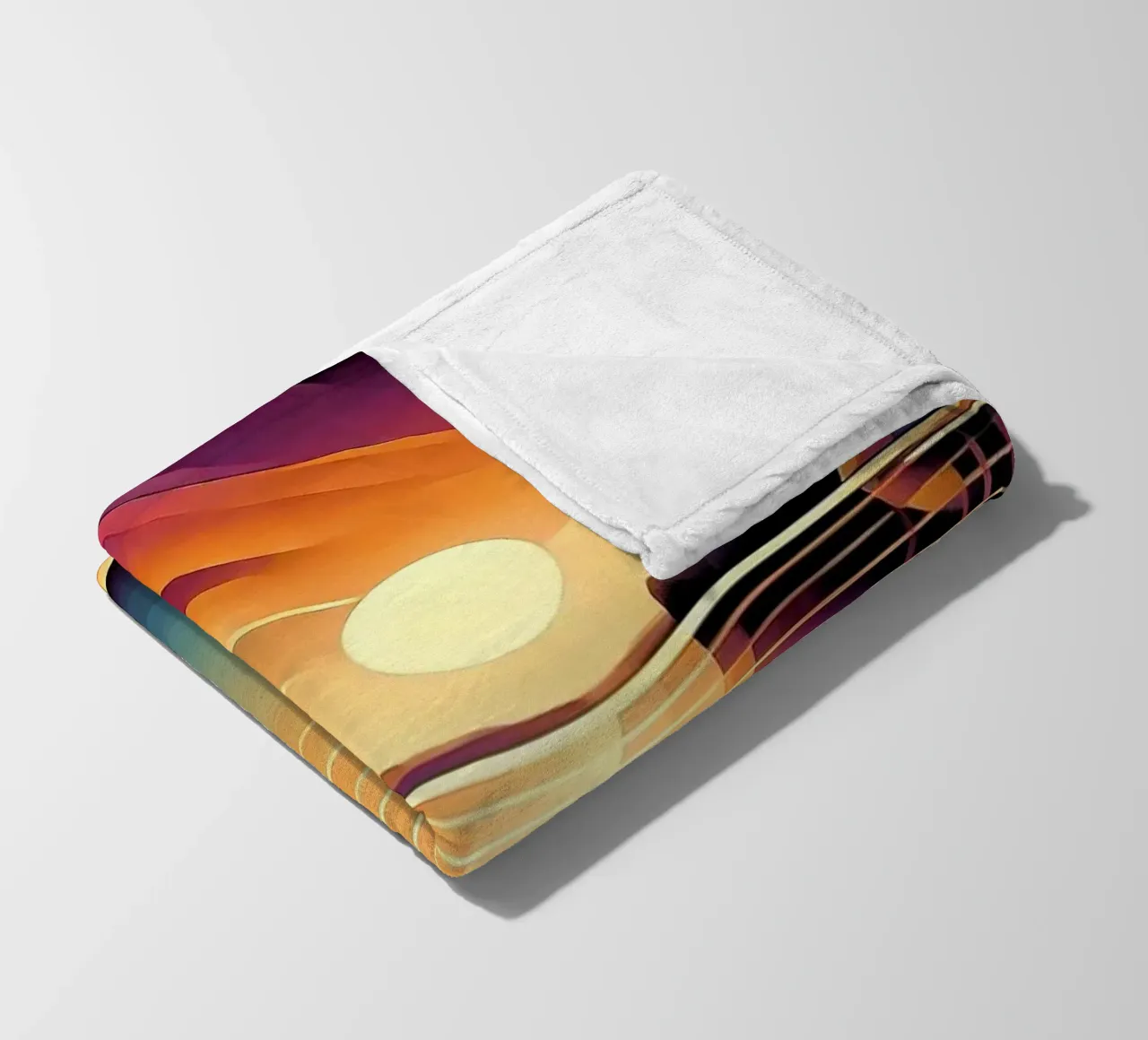 Skyline Radiance in Art Deco coperta in pile da Chromatic Fusion Studio