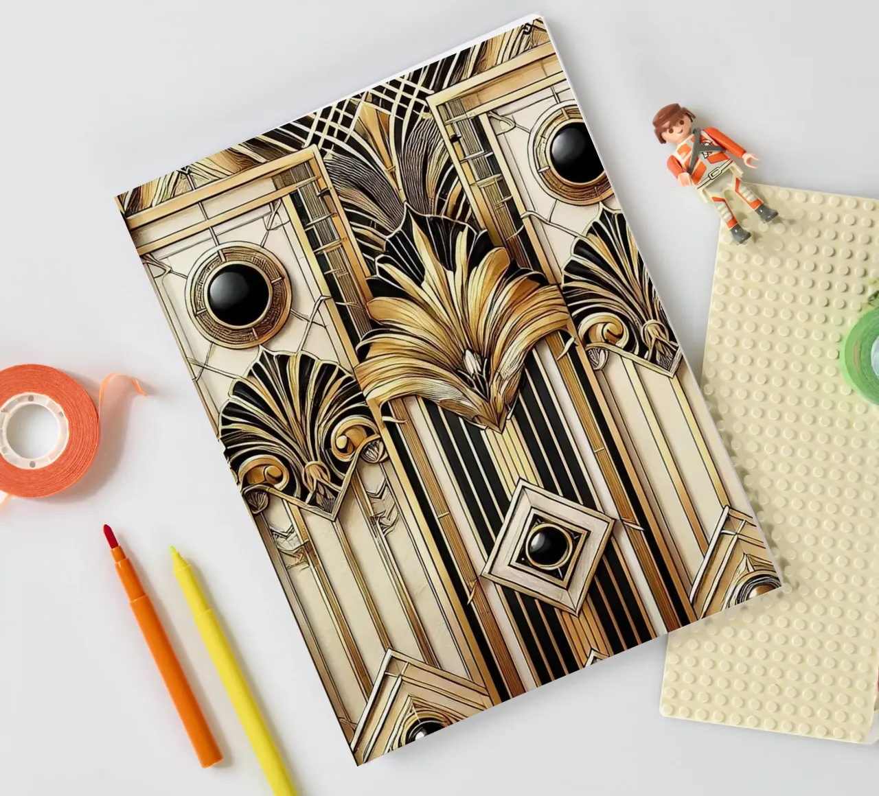 Anspruchsvolle geometrische Opulenz im Art déco Notizbuch von Chromatic Fusion Studio