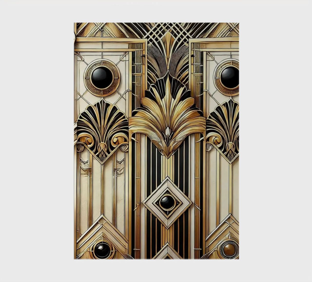 Sophisticated Geometric Opulence in Art Deco notebook by Chromatic Fusion Studio