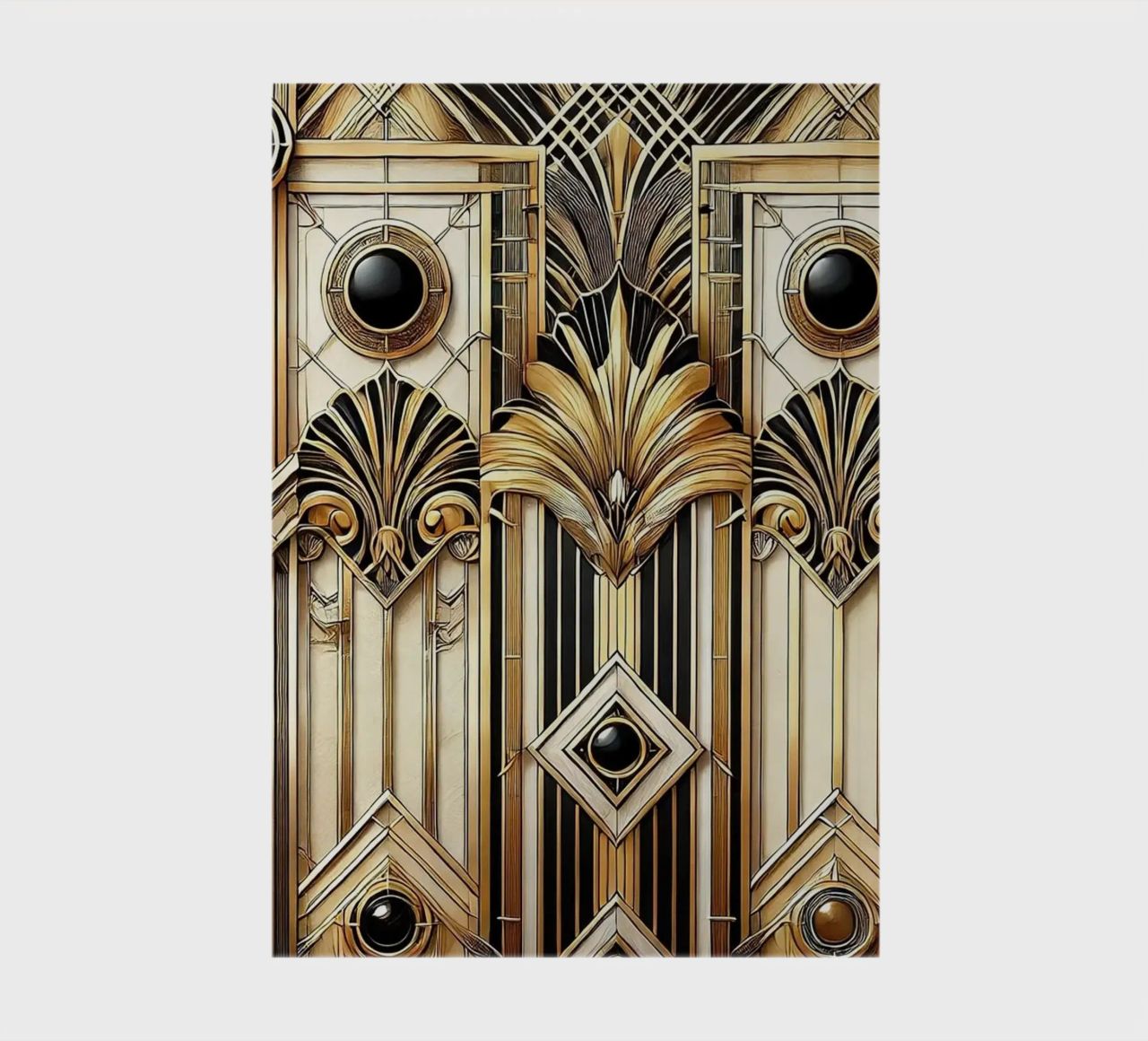 Sophisticated Geometric Opulence in Art Deco notebook by Chromatic Fusion Studio