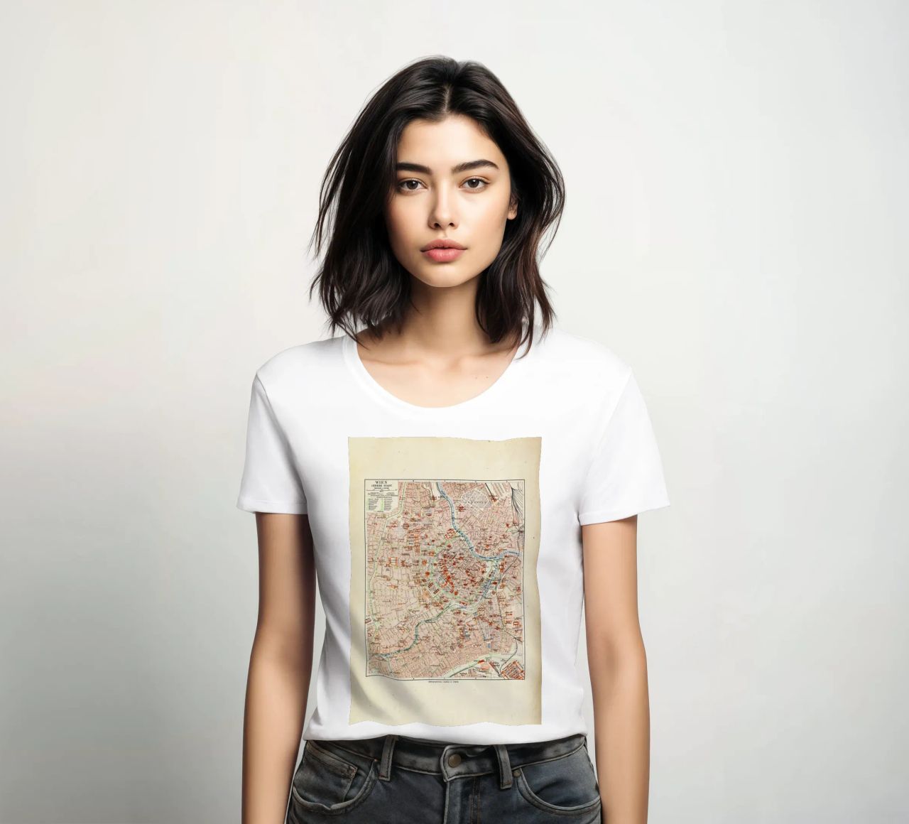 Vienna City, Austria, 1899 Frauen T-Shirt von Artokoloro Quint Lox Ltd