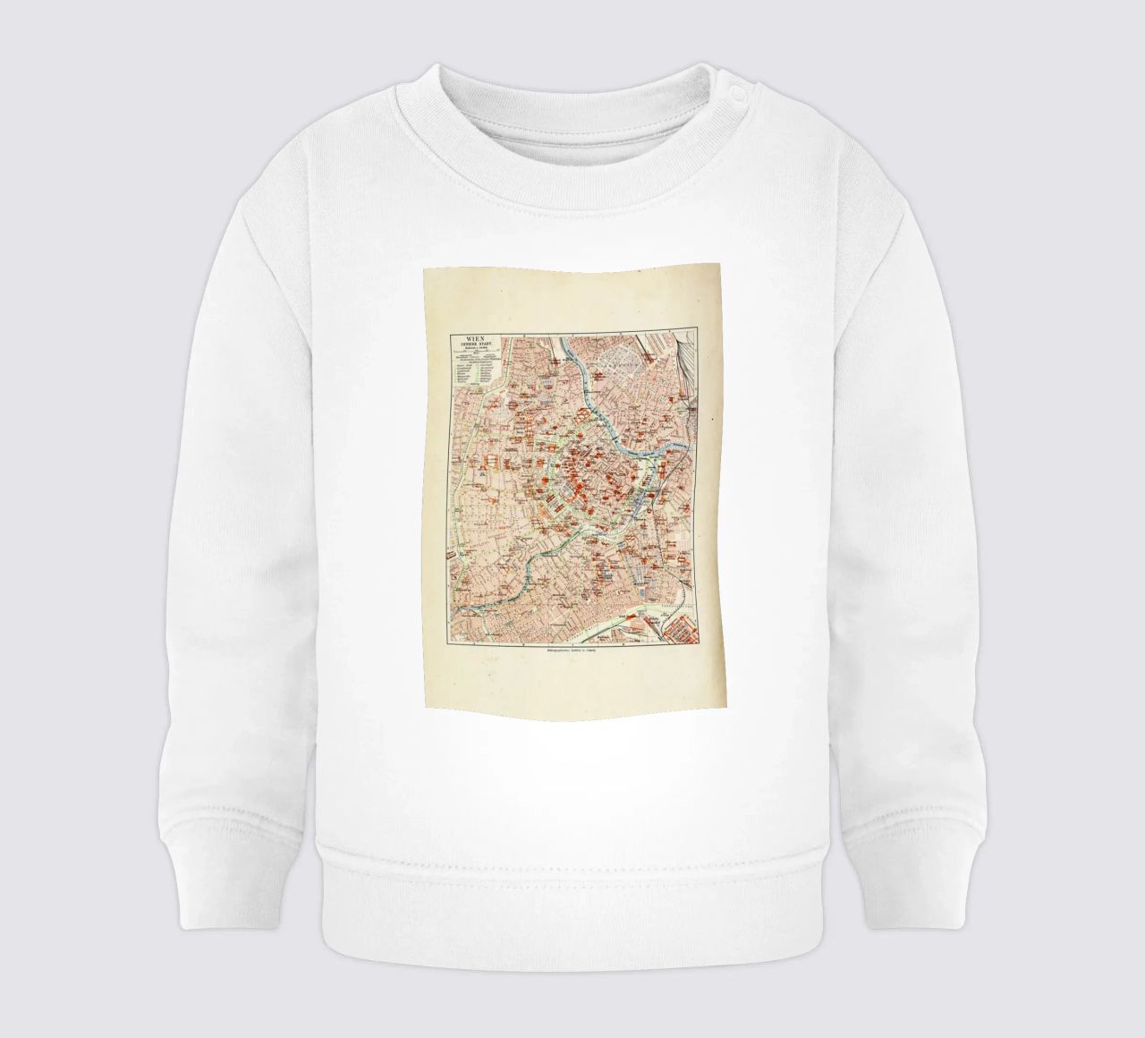 Vienna City, Austria, 1899 Baby Sweatshirt von Artokoloro Quint Lox Ltd