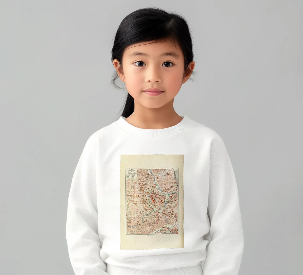Vienna City, Austria, 1899 Kinder Sweatshirt von Artokoloro Quint Lox Ltd