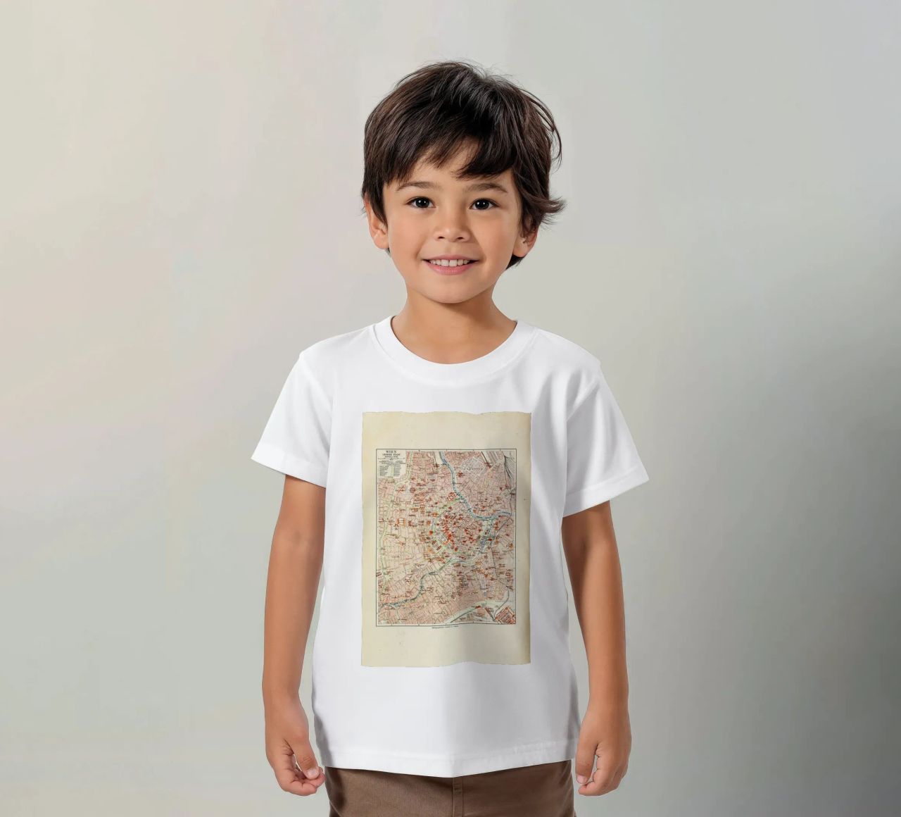 Vienna City, Austria, 1899 Kinder T-Shirt von Artokoloro Quint Lox Ltd
