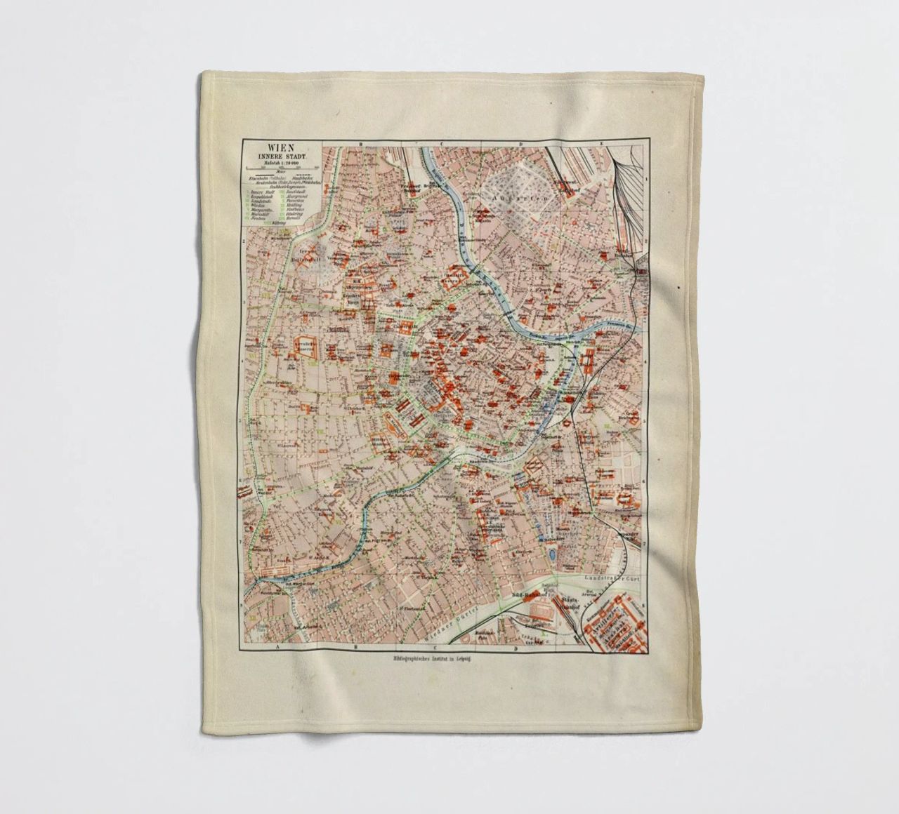 Vienna City, Austria, 1899 Fleecedecke von Artokoloro Quint Lox Ltd