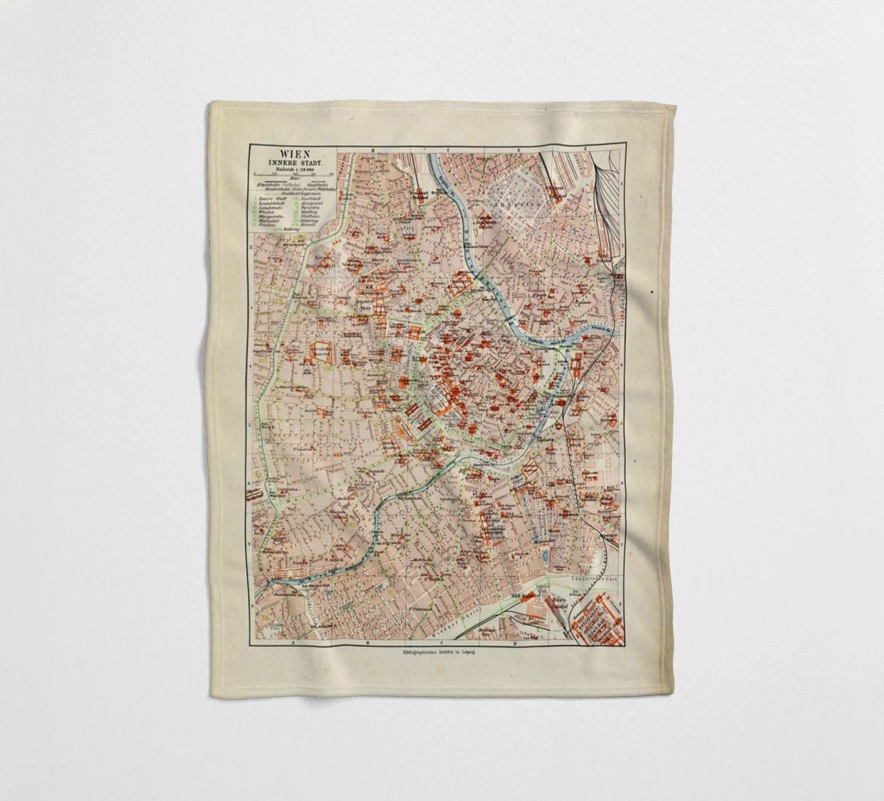 Vienna City, Austria, 1899 Fleecedecke von Artokoloro Quint Lox Ltd
