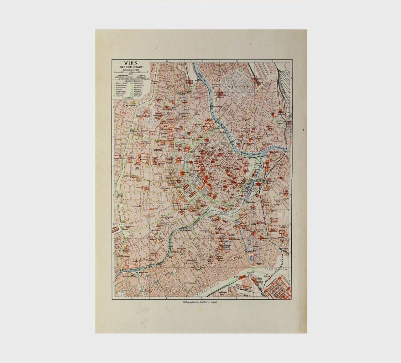 Vienna City, Austria, 1899 Notizbuch von Artokoloro Quint Lox Ltd