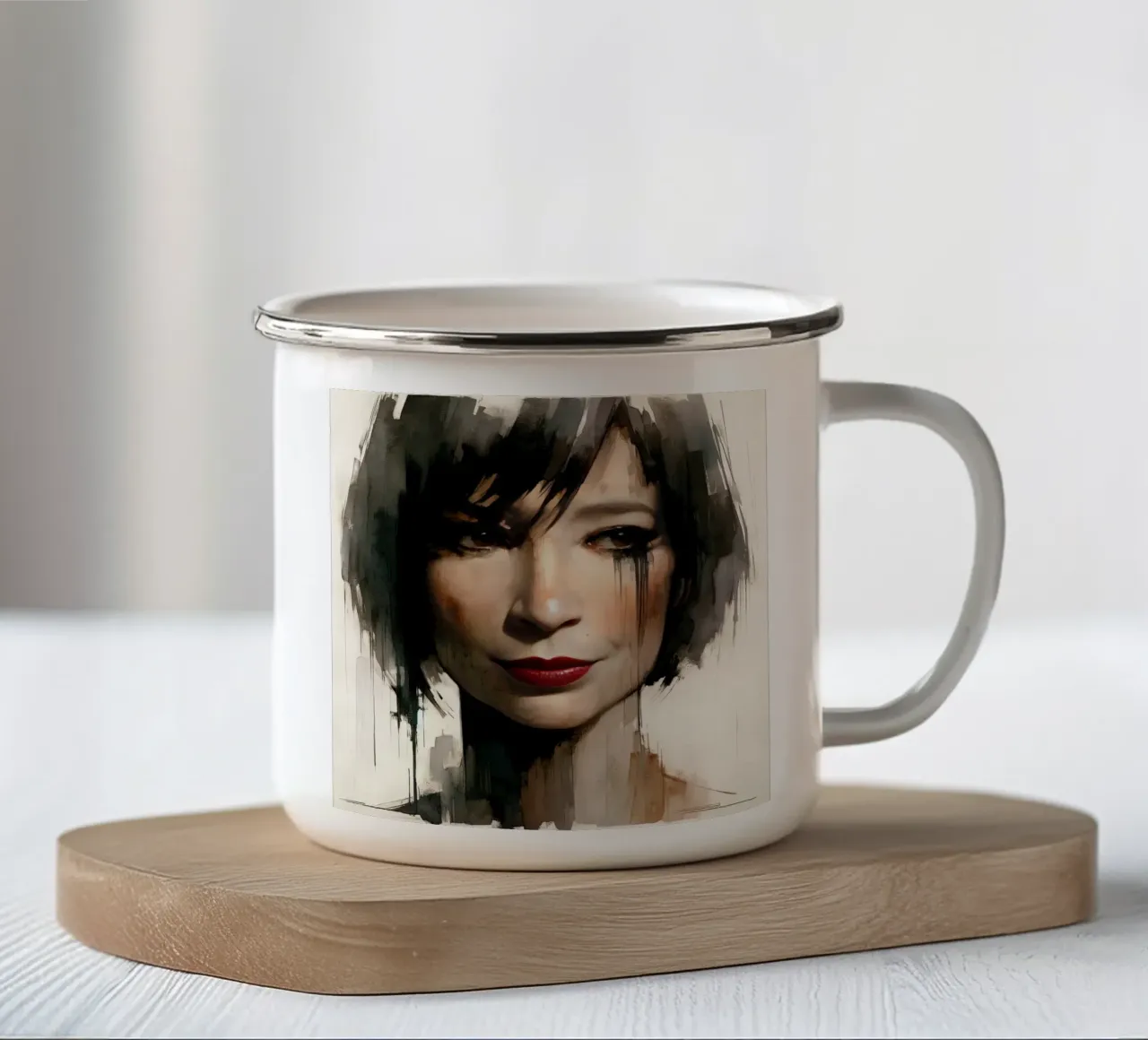 Bellezza frammentata tazza in smalto da Chromatic Fusion Studio