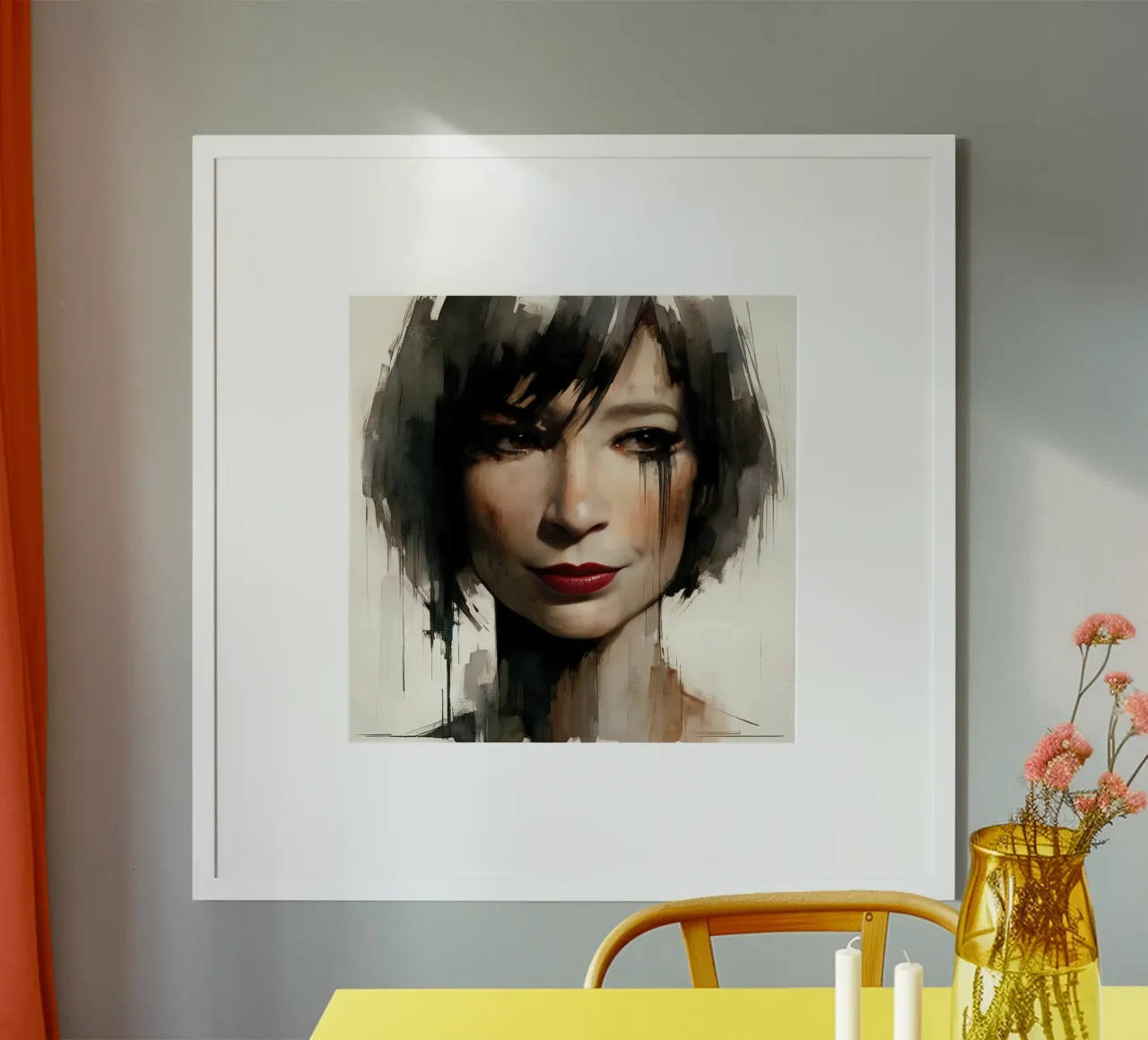 Bellezza frammentata poster con telaio in plastica da Chromatic Fusion Studio