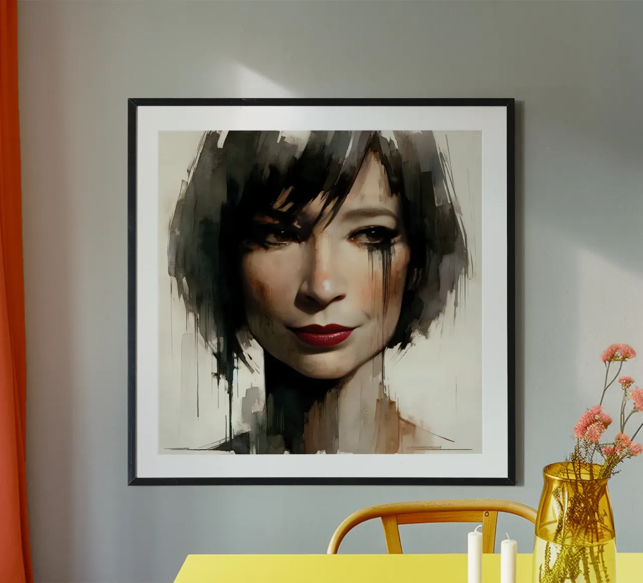 Bellezza frammentata poster con telaio in plastica da Chromatic Fusion Studio