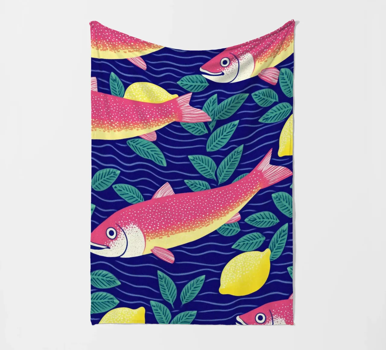 Elegante pesce, cibo e limone botanico | Cucina Sardine Art coperta in pile da Kaji