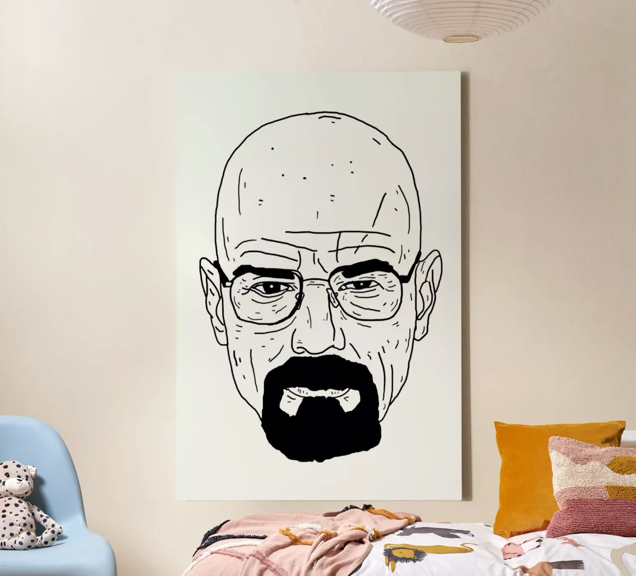 Walt canvas by Nick Cocozza