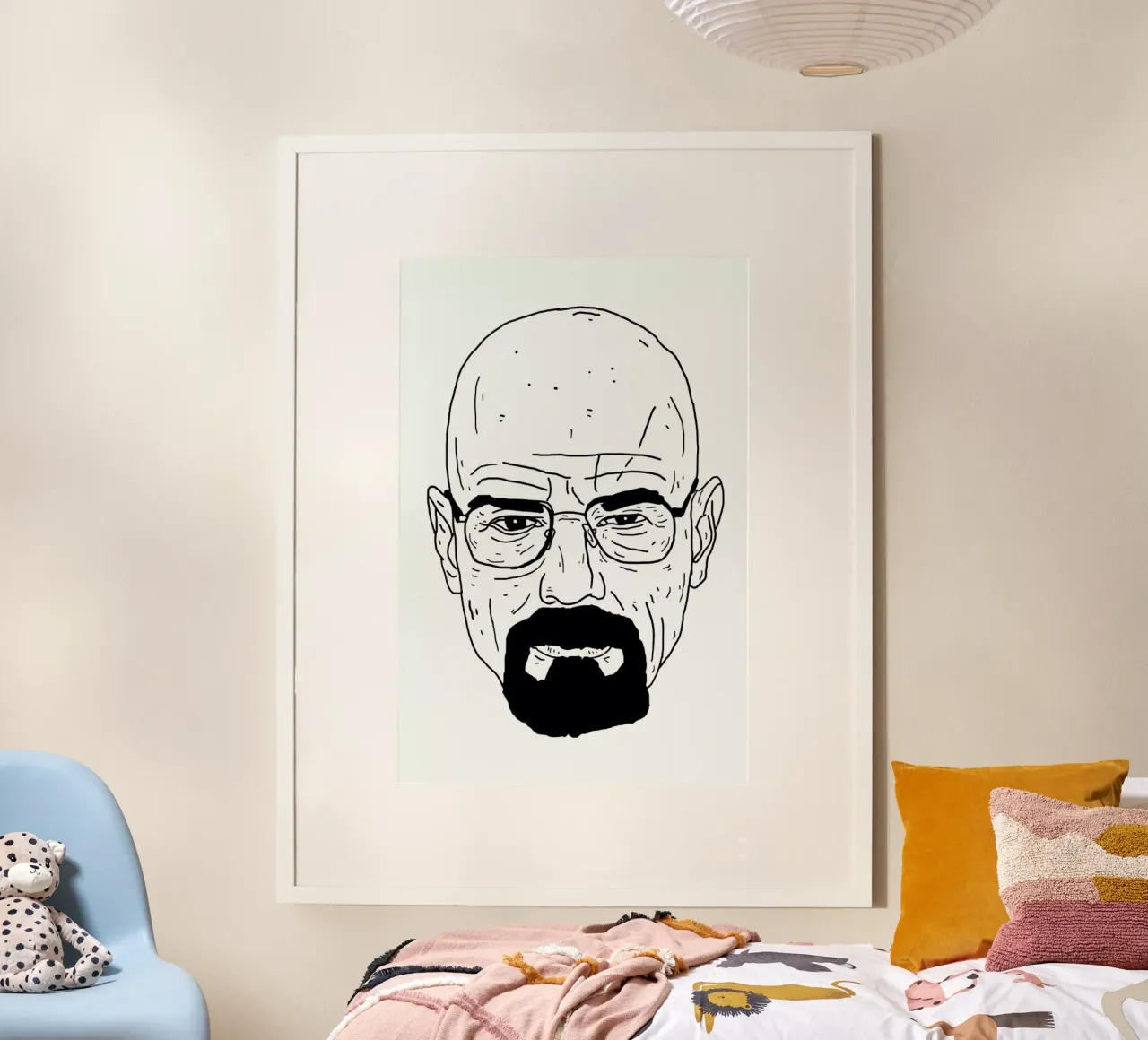 Walt poster con telaio in alluminio da Nick Cocozza