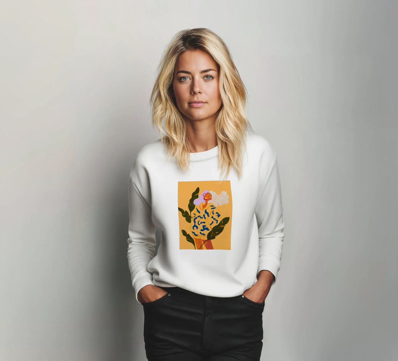 Alegre chica de verano sudadera de Carinaprint