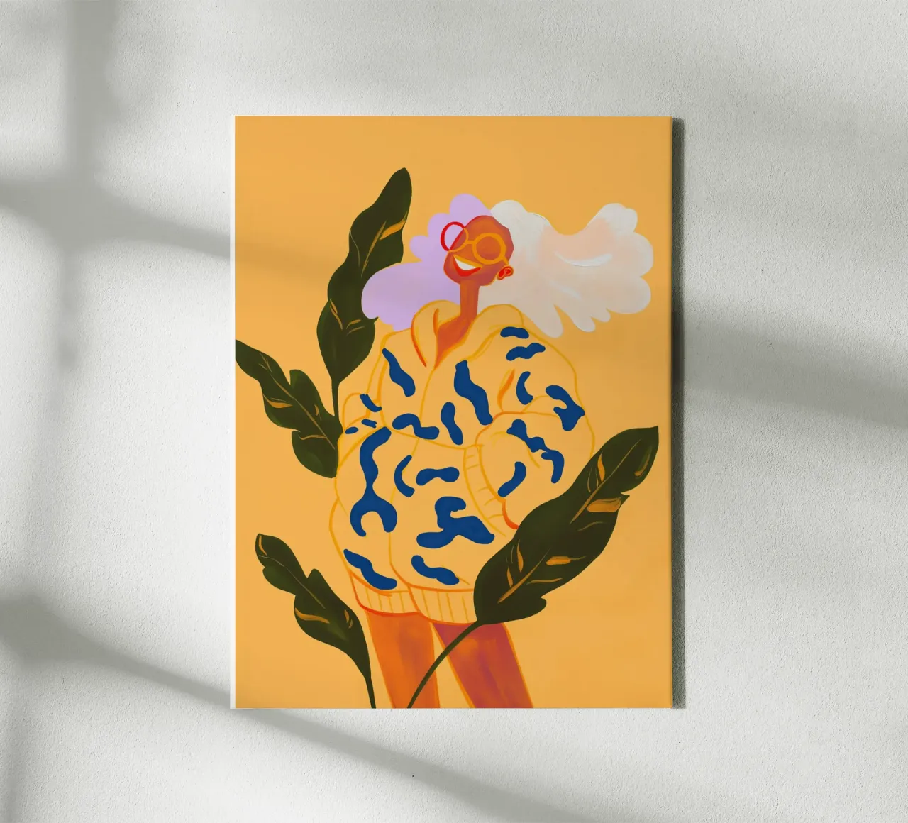 Cheerful summer girl canvas by Carinaprint