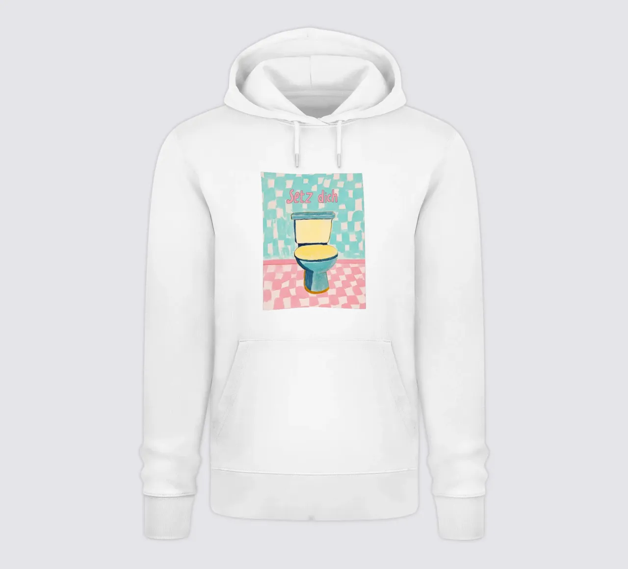 WC, Setz dich Hoodie von Carinaprint