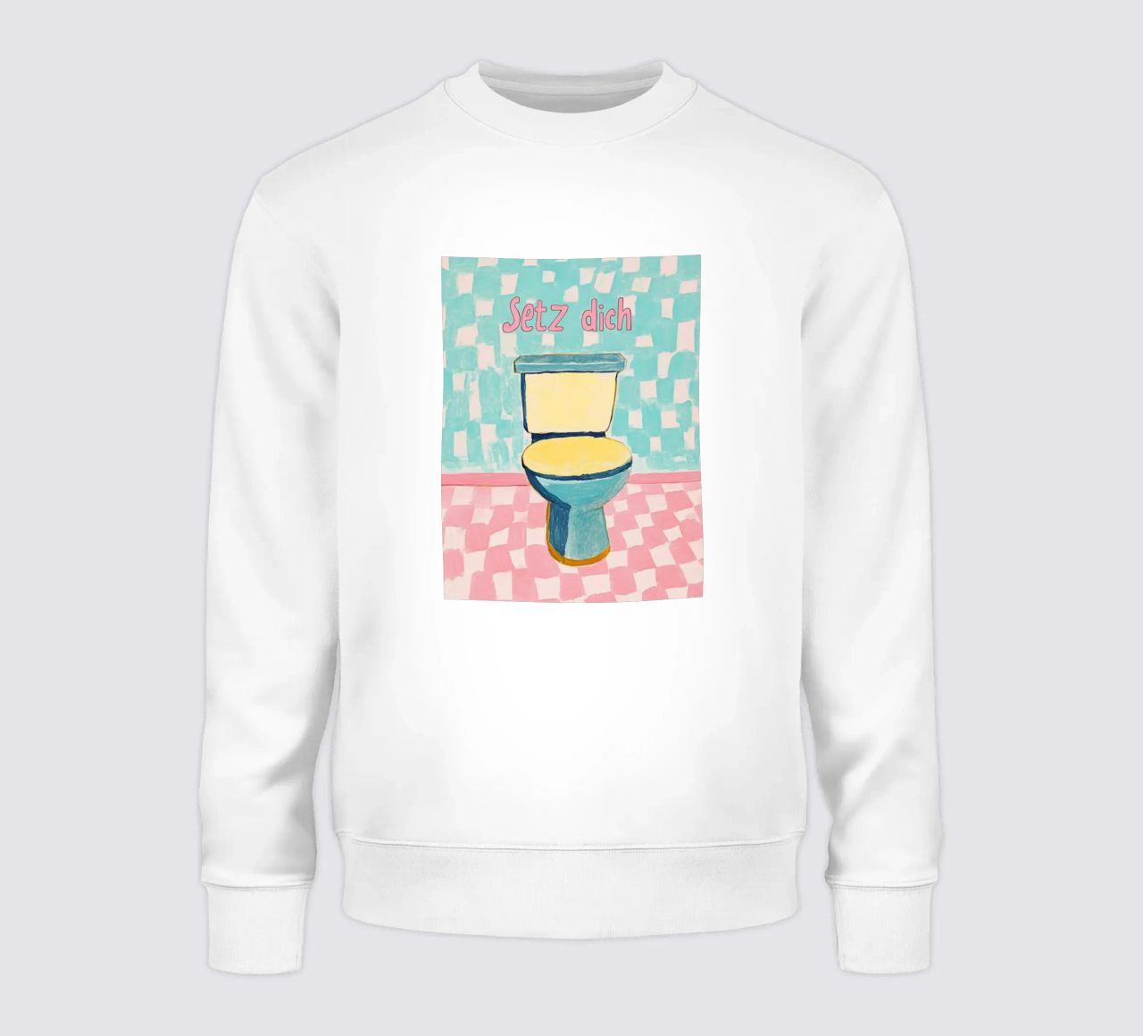 WC, assieds-toi sweat de Carinaprint