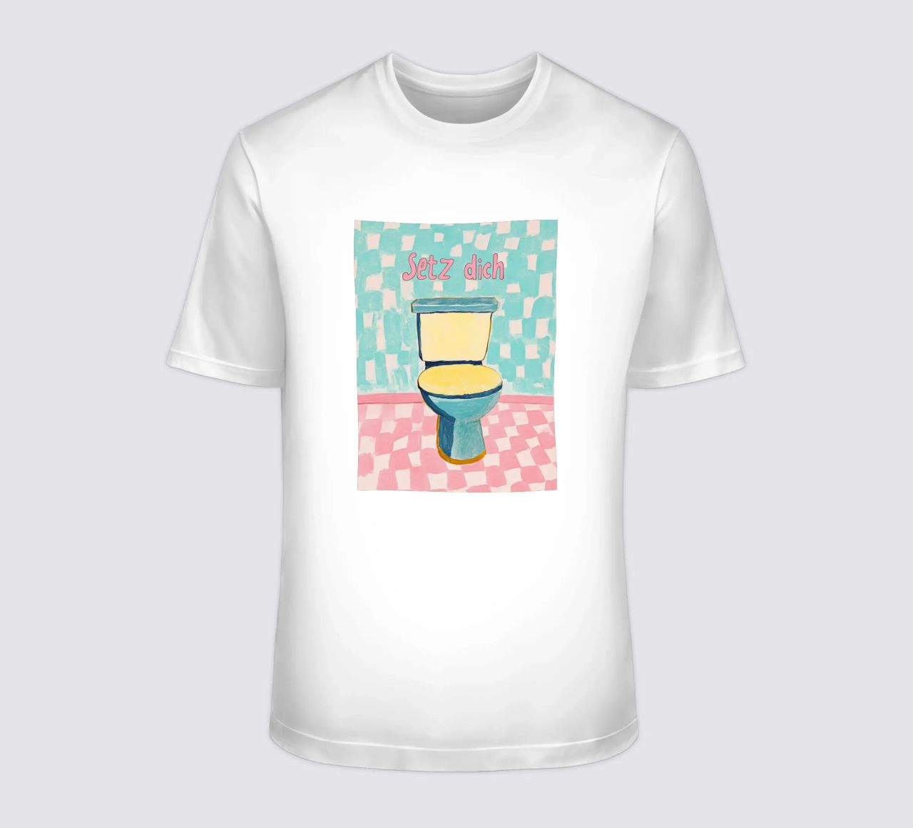 WC, Setz dich T-Shirt von Carinaprint