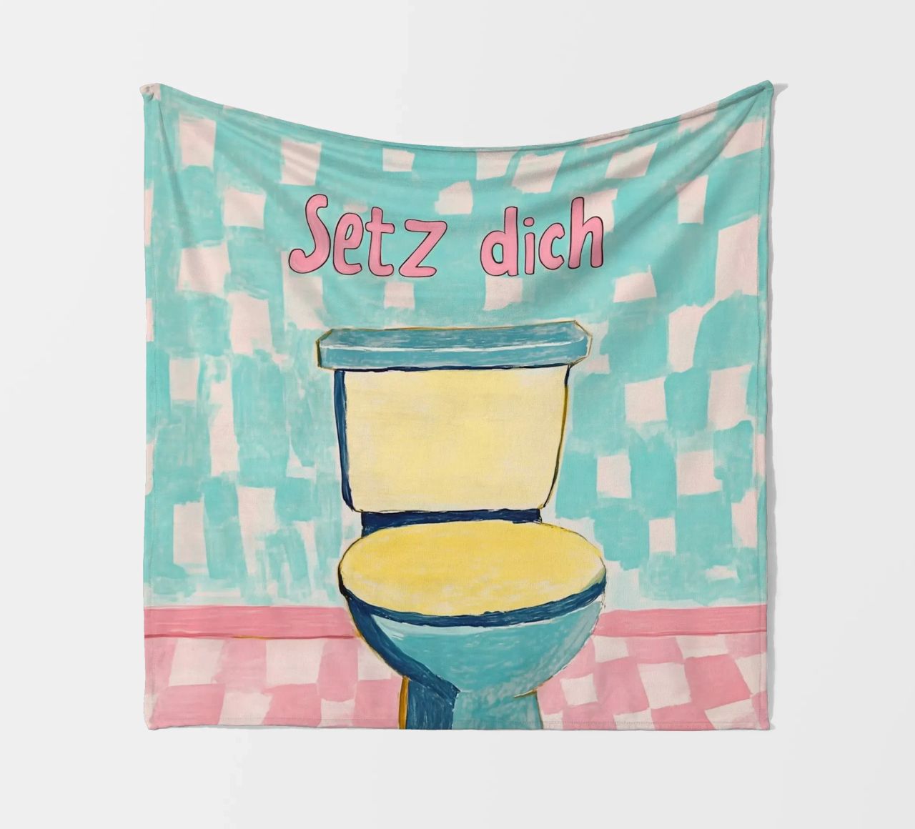 WC, Siediti coperta in pile da Carinaprint