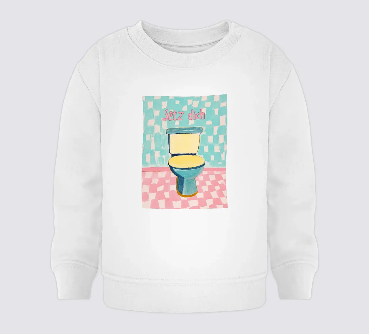 WC, Siediti felpa neonato da Carinaprint