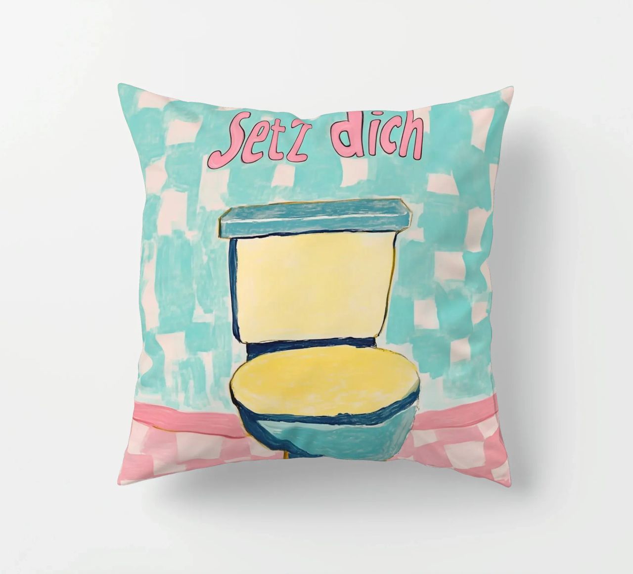 WC, Sit down decorative cushion by Carinaprint