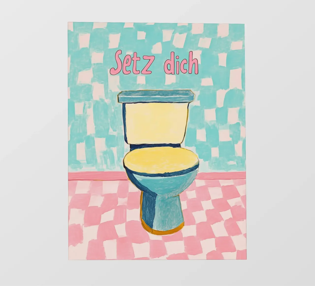 WC, Siéntate lonas publicitarias de Carinaprint