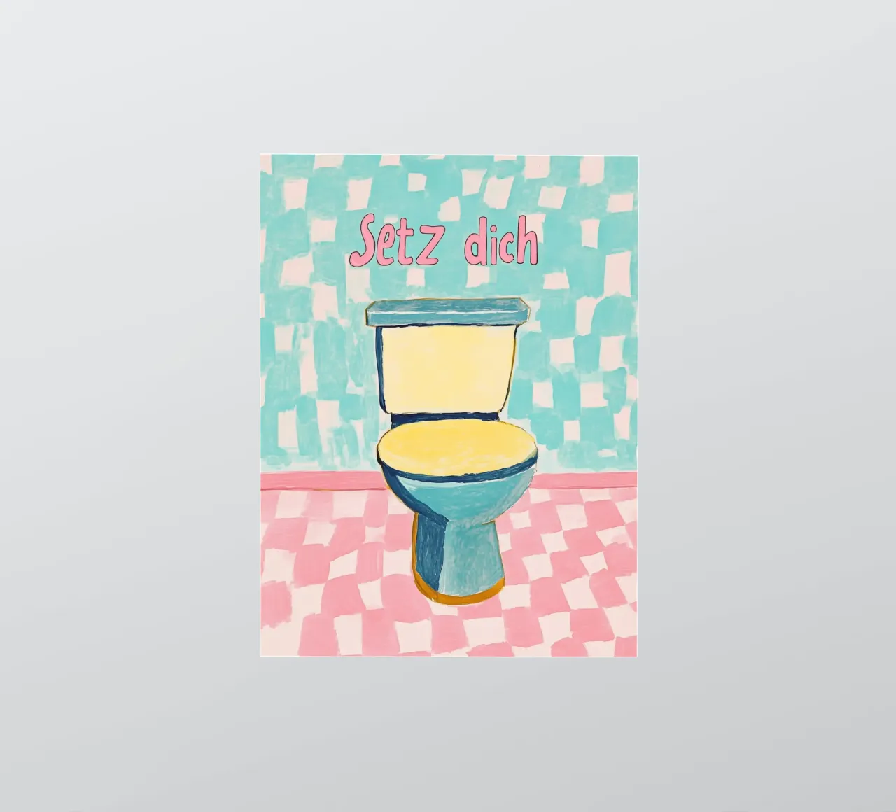WC, Sit down sticker by Carinaprint