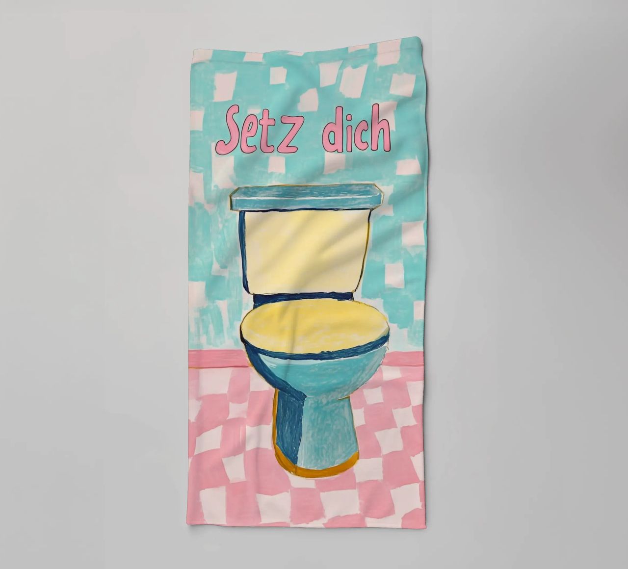 WC, Setz dich Handtuch von Carinaprint