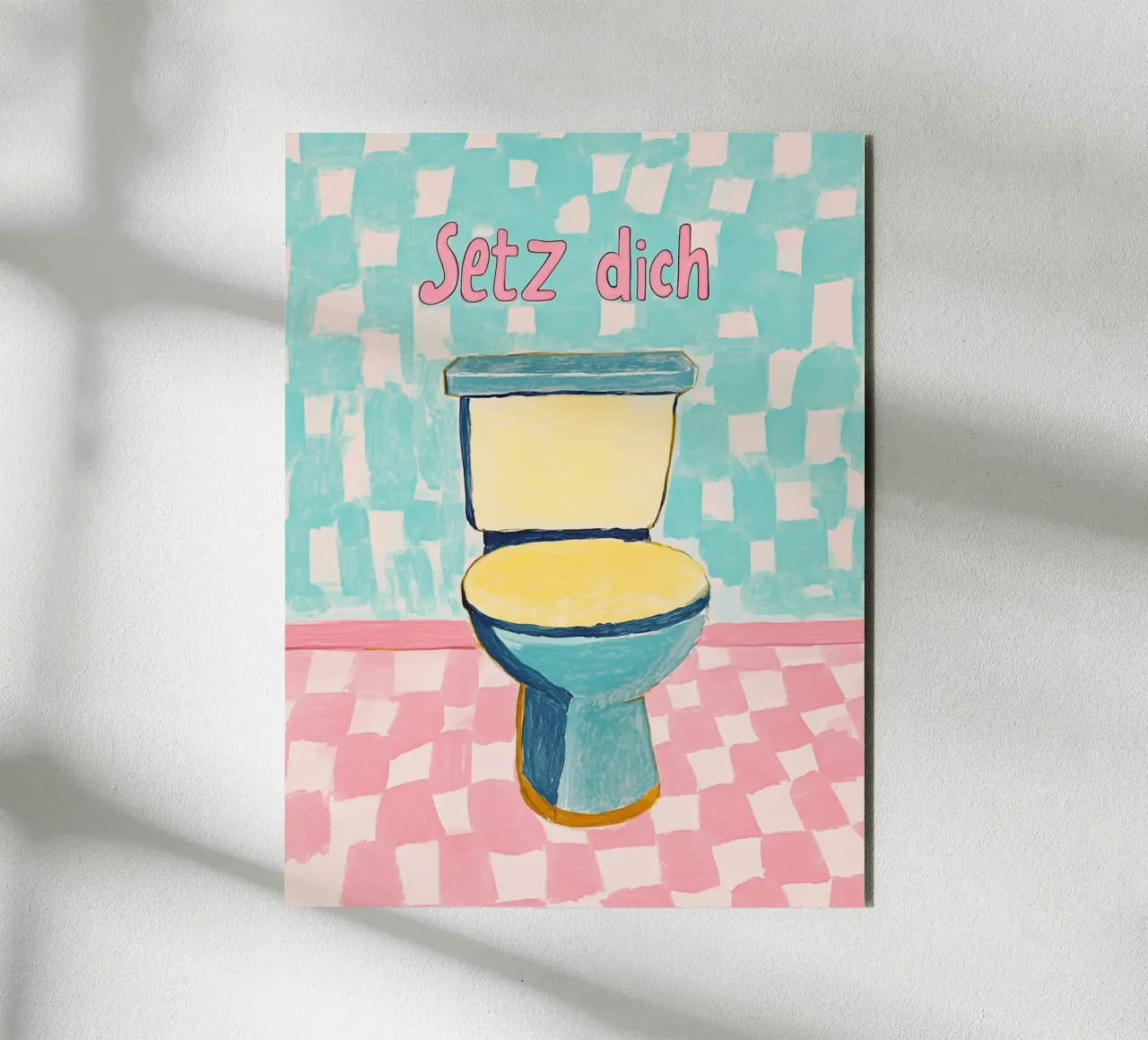 WC, Siéntate aluminio dibond de Carinaprint