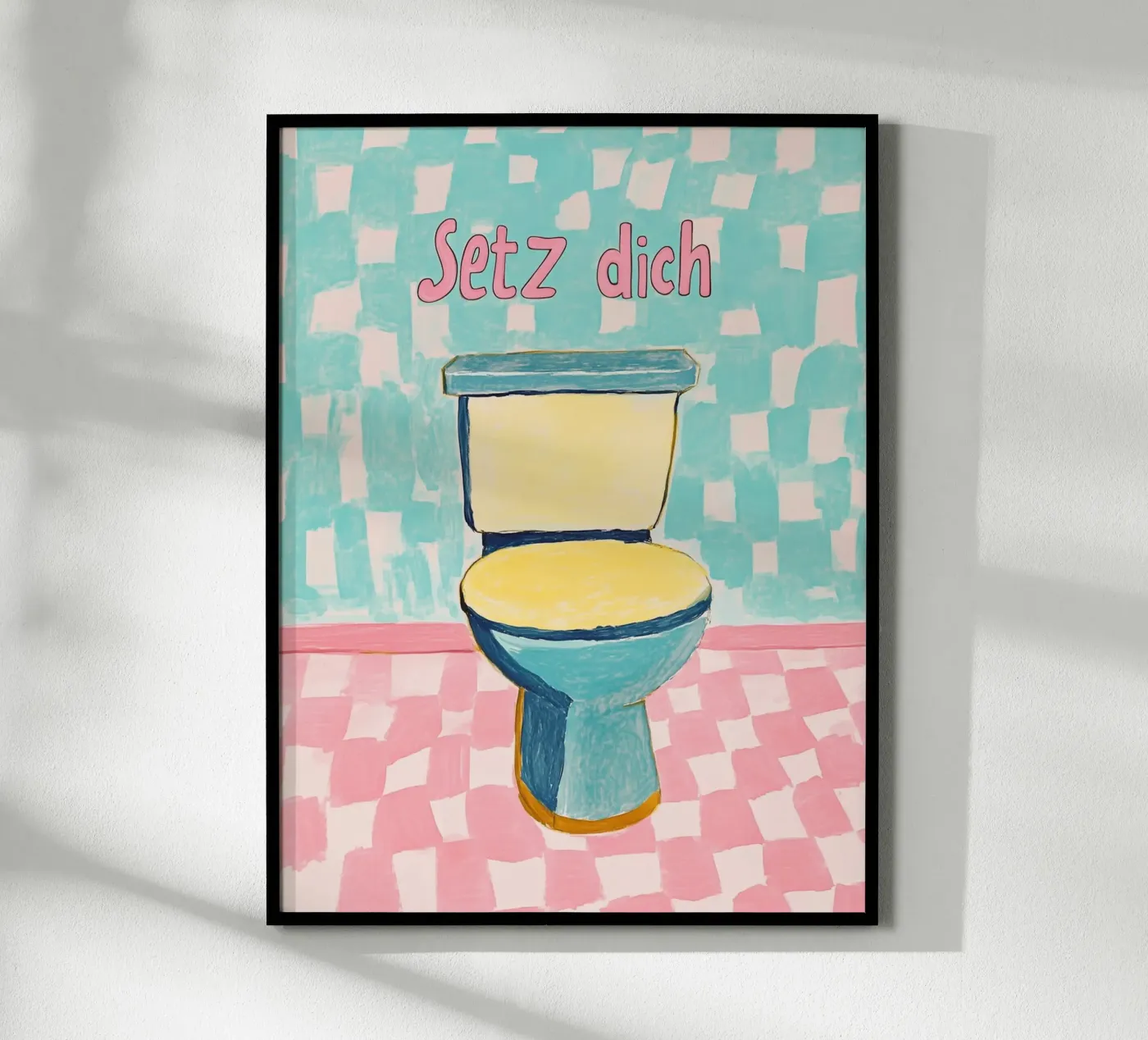 WC, Sit down poster by Carinaprint