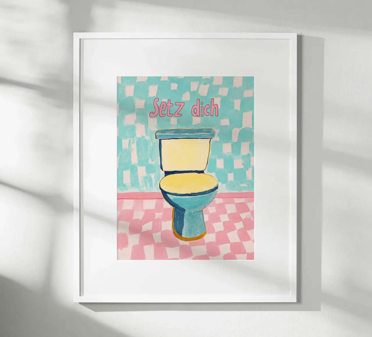 WC, Setz dich Poster von Carinaprint