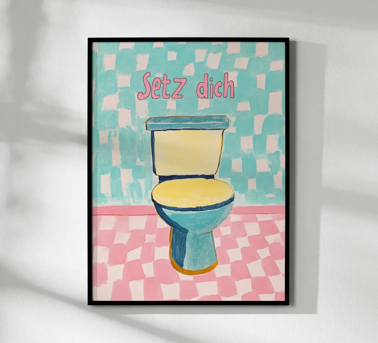 WC, Setz dich Poster von Carinaprint