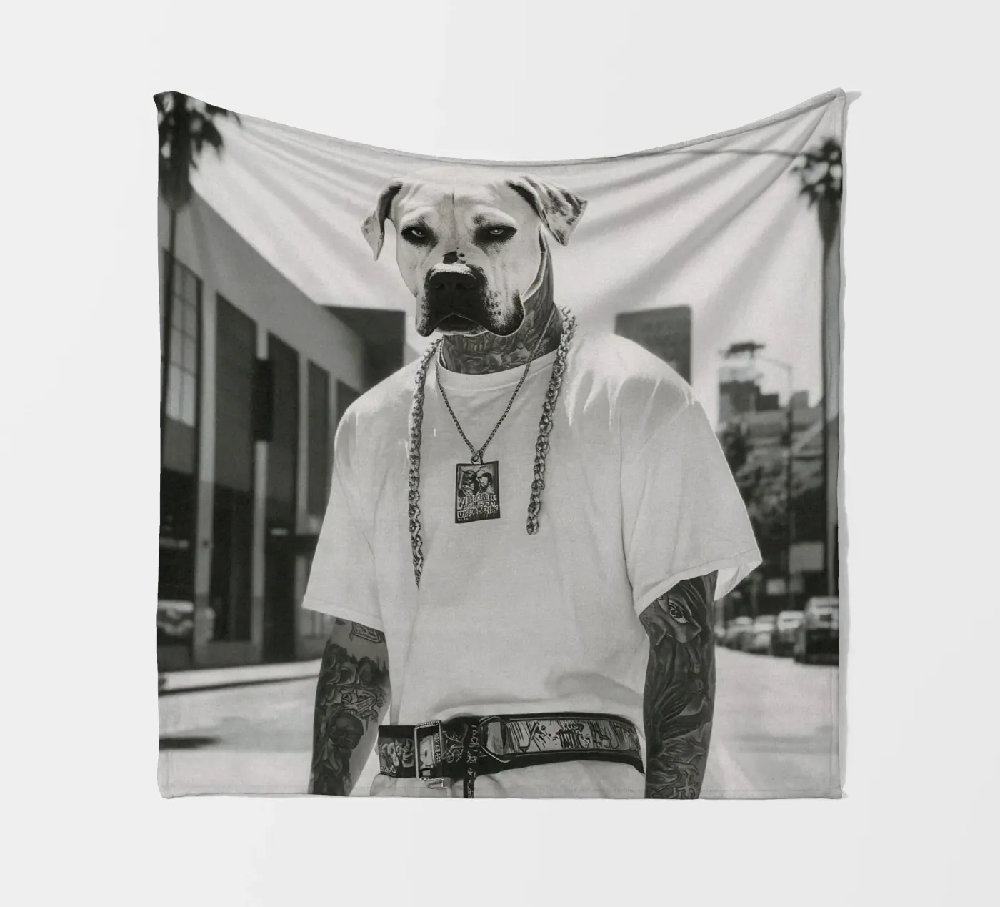 Kane fleecedeken van Affiches Chien Originales – Dogland