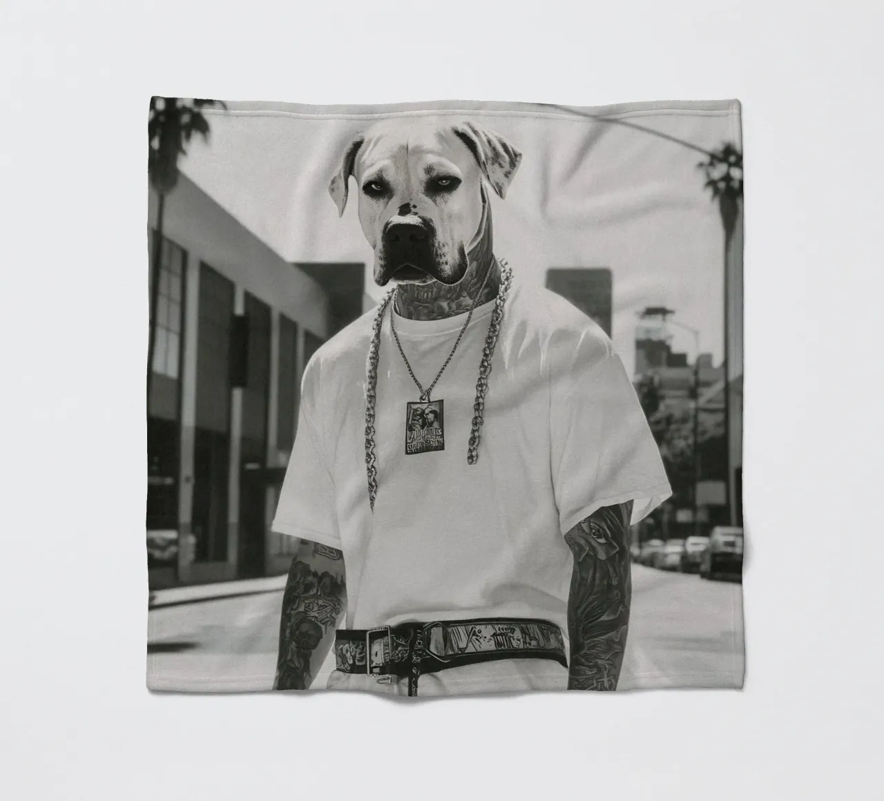 Kane Fleecedecke von Affiches Chien Originales – Dogland